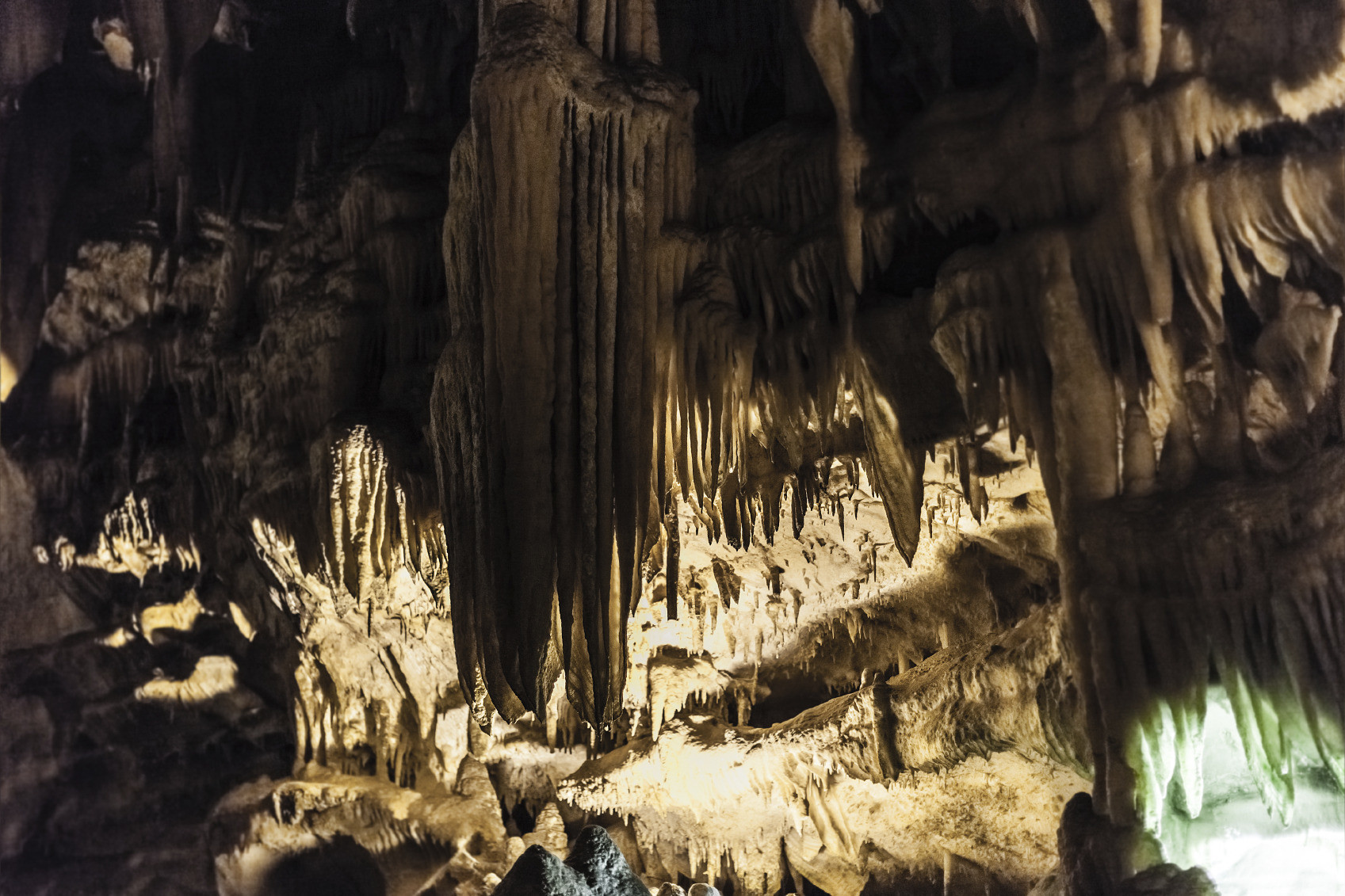 Detail einer unterirdischen Höhle