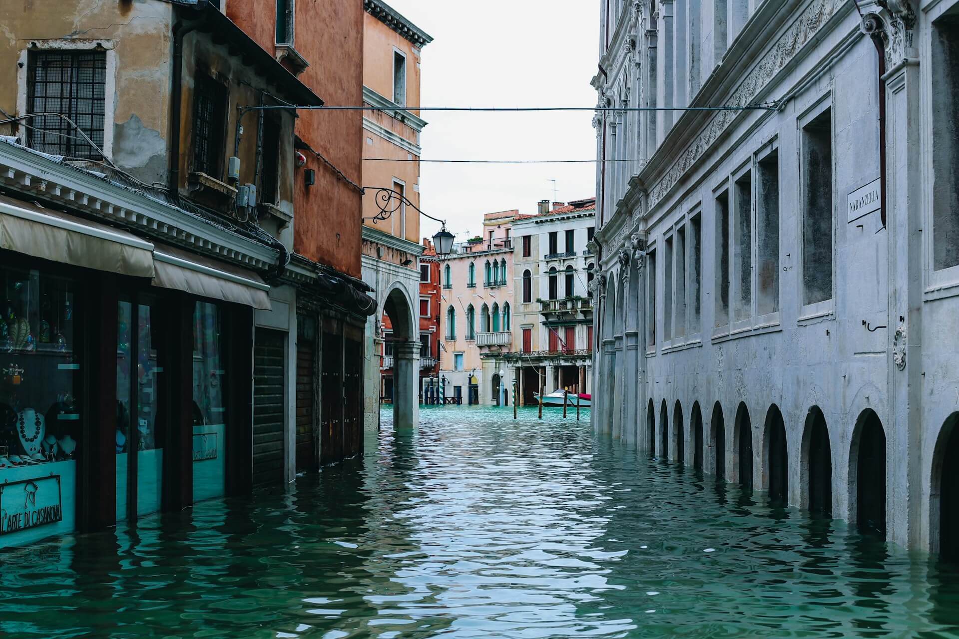 Das Phänomen des Hochwassers in Venedig