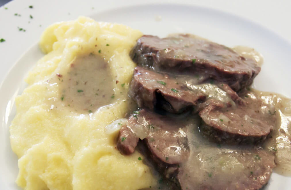 Meat and polenta
