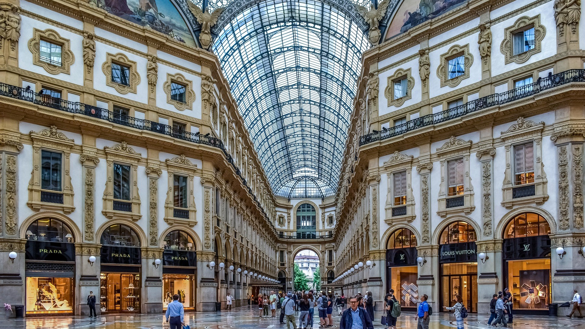 Galerie Vittorio Emanuele in Mailand, Italien