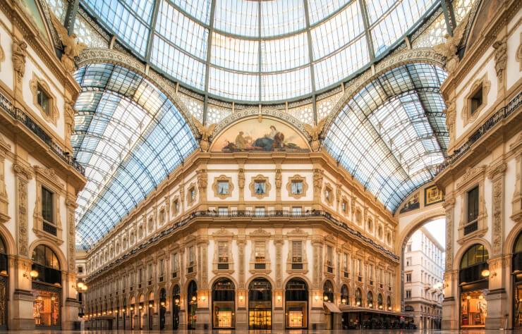 Vittorio Emanuele Gallery in Milan