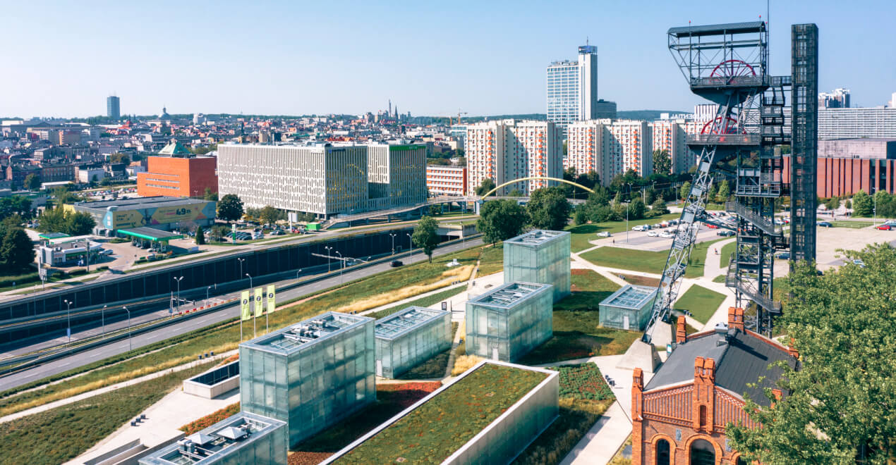 Complex of the Silesian Museum in Katowice, Poland