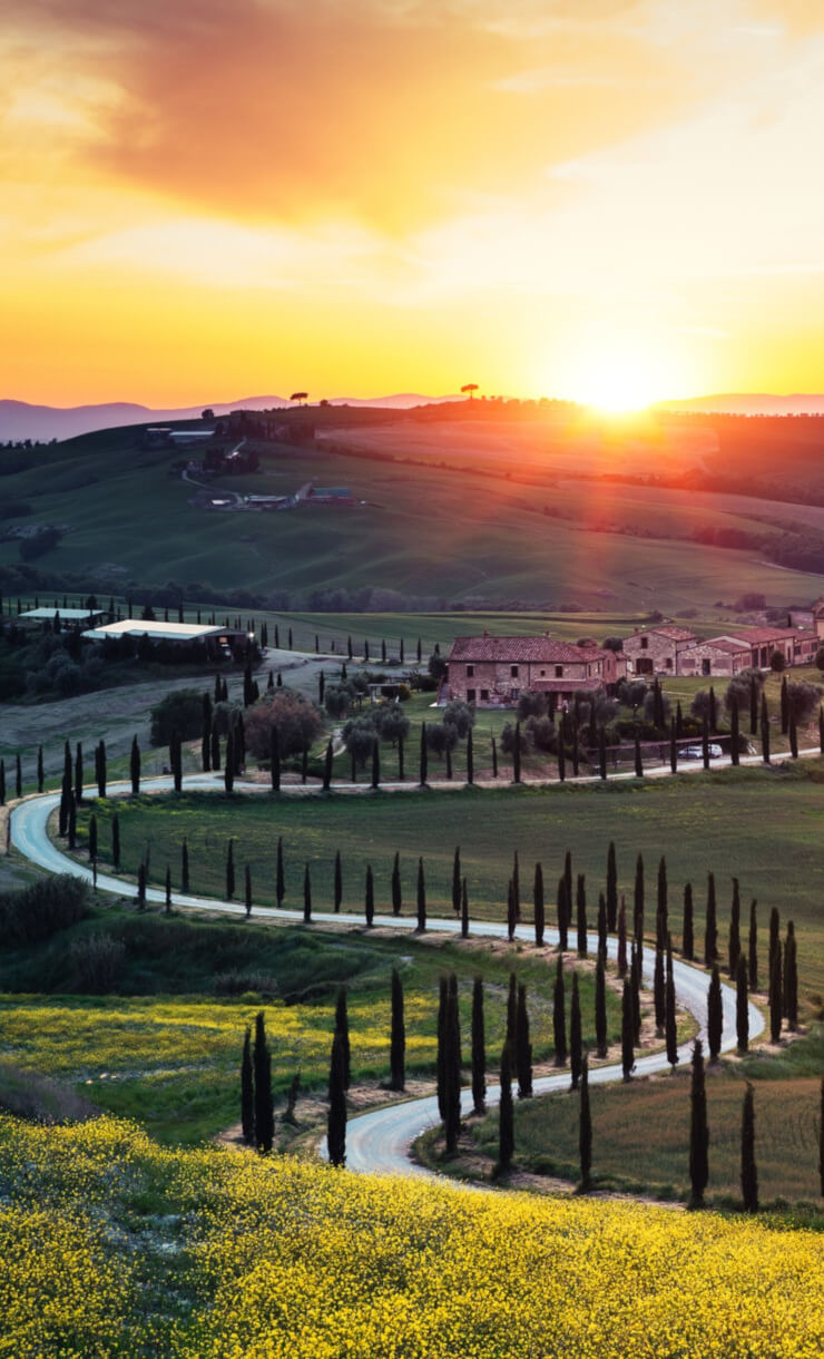 Tuscan hills, in the near of Florence