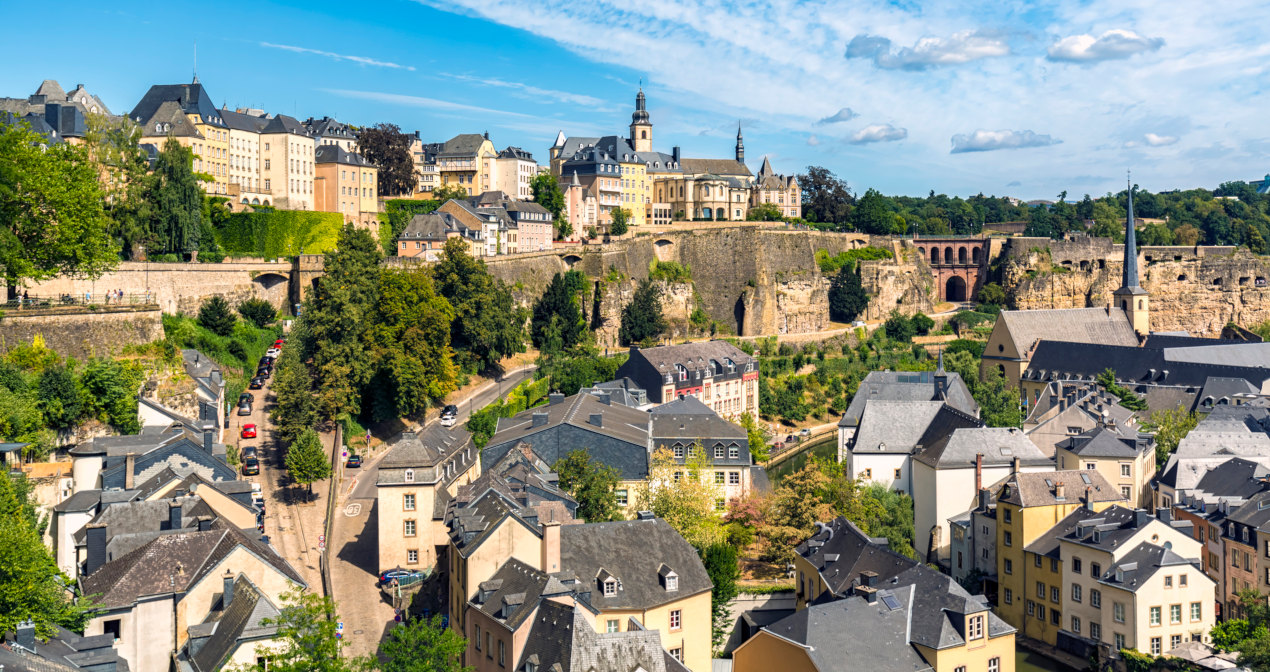Lussemburgo vista dall'alto