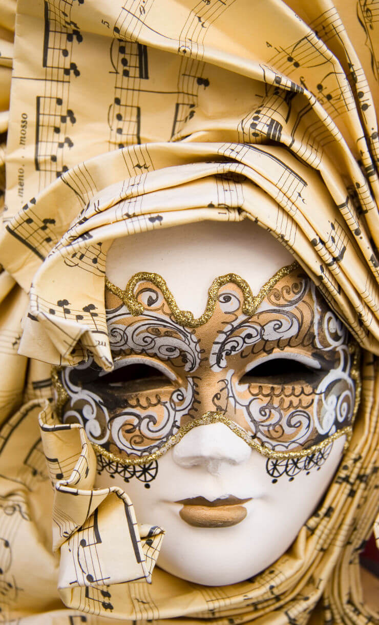Typische venezianische Maske