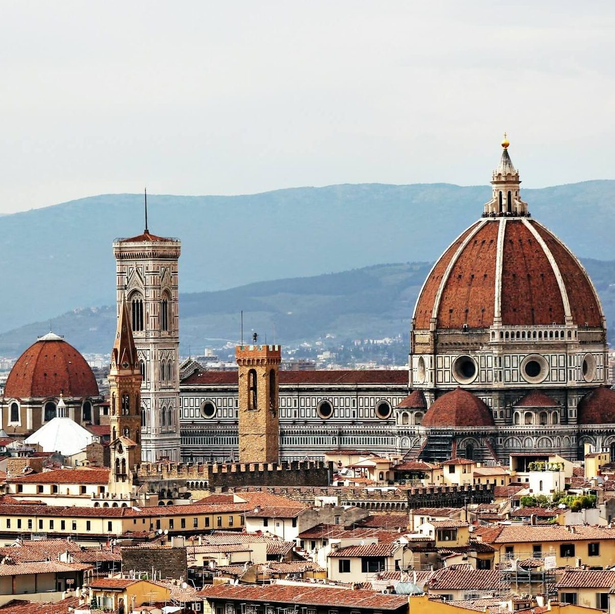 View of Florence at sunset
